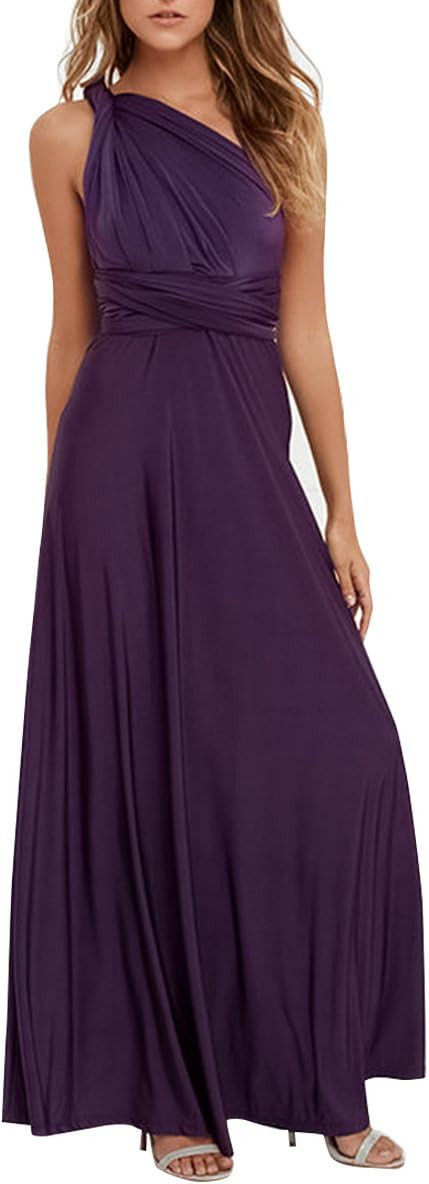 Women Transformer Multi Way Bandage Dress Convertible Bridesmaid Gown | Amazon (US)