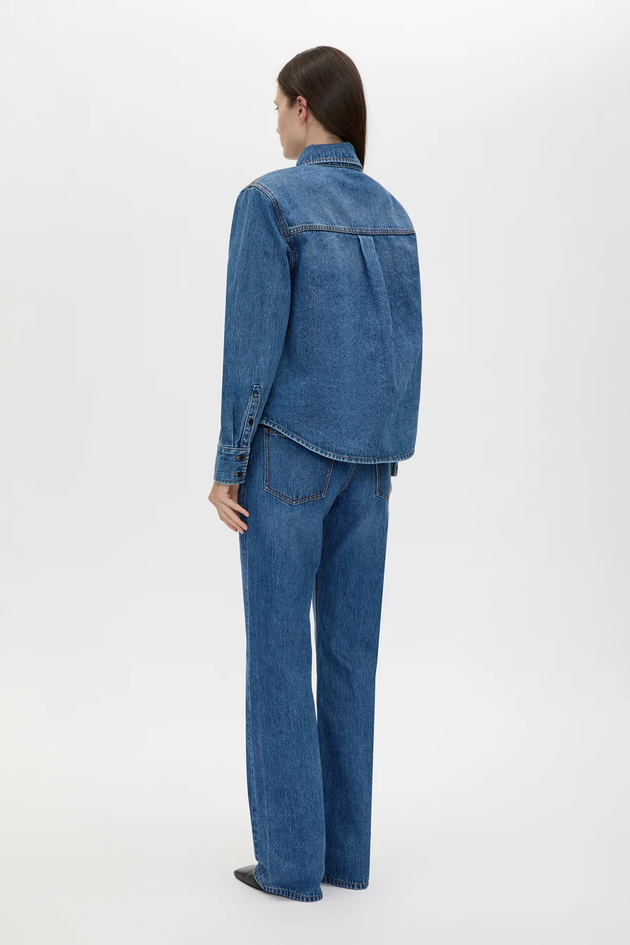Caden Denim Shirt in Dark Classic Blue - CAMILLA AND MARC® C&M | CAMILLA AND MARC (ANZ)