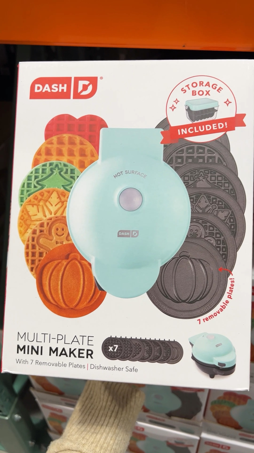 Multi-Plate Mini Maker with Removable Plates and Storage Case