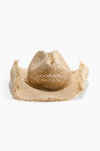 H & M - Straw cowboy hat - Beige | H&M (UK, MY, IN, SG, PH, TW, HK)