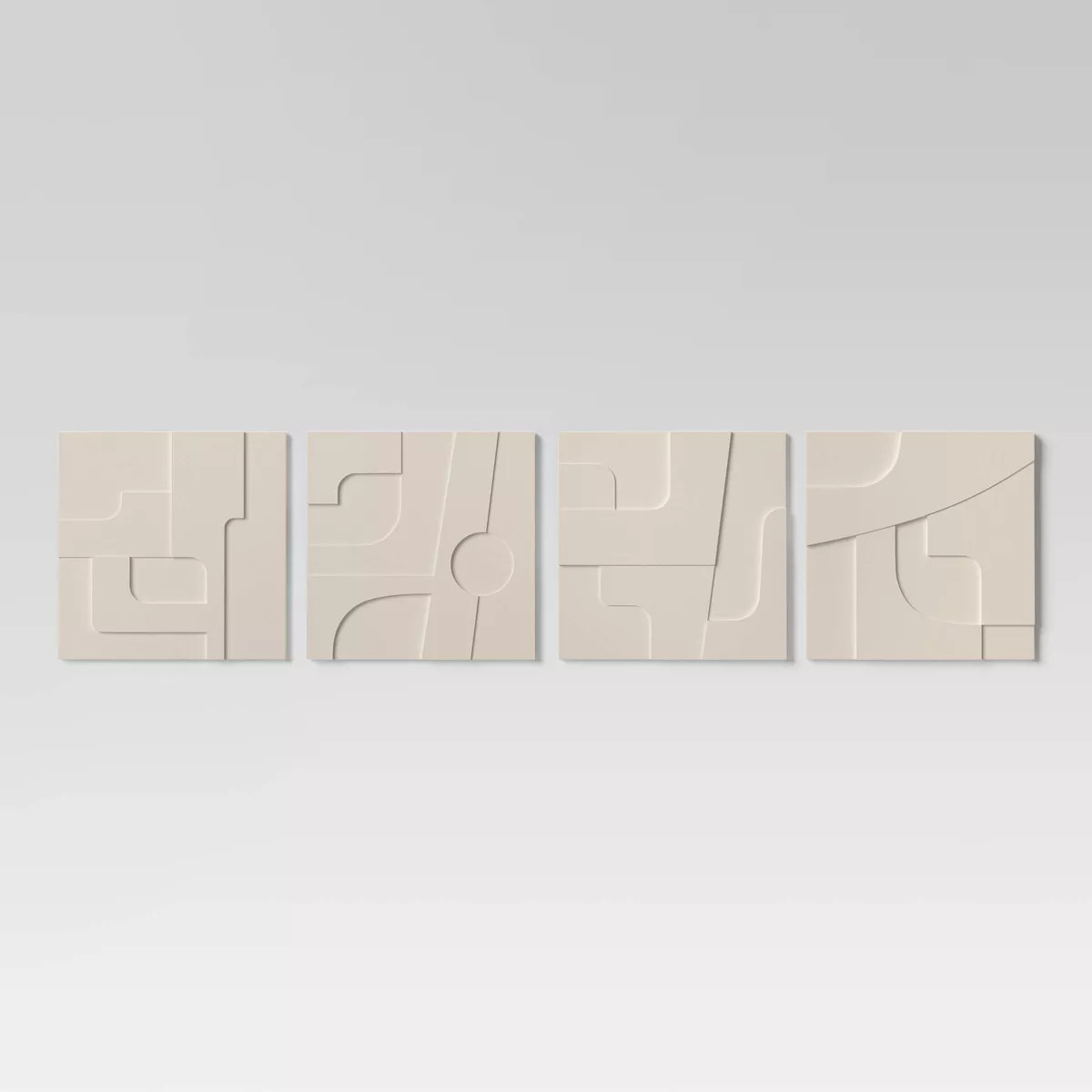 (Set of 4) 12" x 12" 3D Decorative Graphic Tiles - Threshold™ | Target