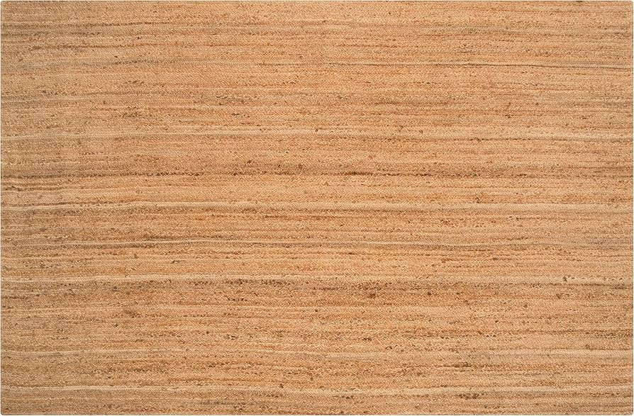 Hausattire Hand Woven Jute Braided Area Rug, 8’x10’ – Natural, Reversible Boho Rugs for Kit... | Amazon (US)