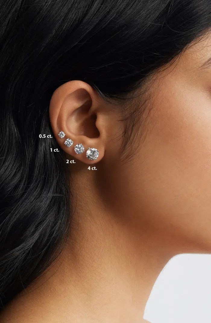 NORDSTROM RACK Round Cubic Zirconia Stud Earrings | Nordstromrack | Nordstrom Rack