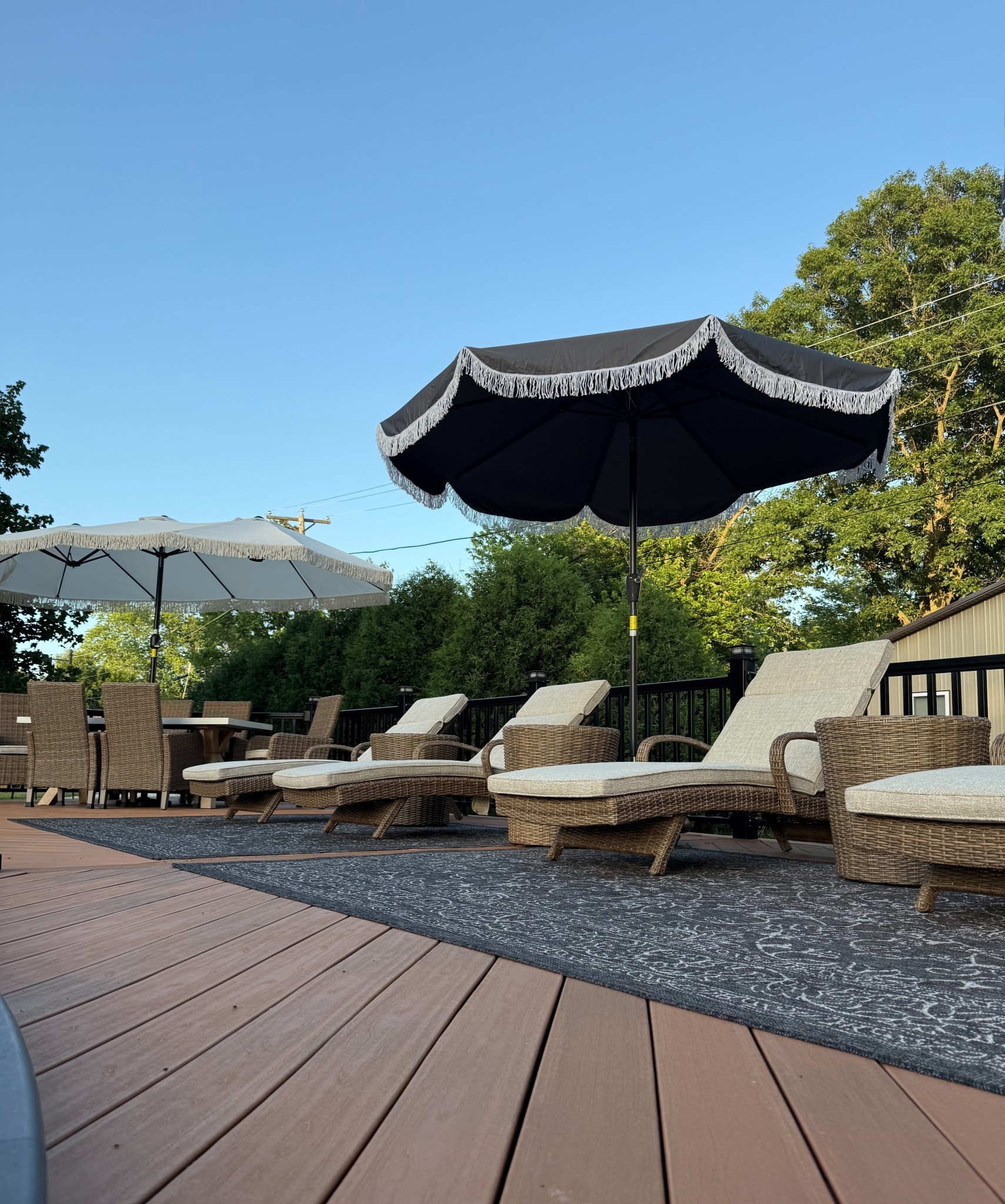 Pool Deck Inspiration

Pool Decor | Above Ground Pool Deck | Outdoor Patio Furniture | Fringe Tilt Umbrella | | Backyard Patio | Backyard Furniture | Backyard Pool | Backyard Decoration | Outdoor Pillows | Outdoor Decor | Waterproof Outdoor Rug | Poolside Decor | Outdoor Dining Set | Outdoor Dining Chair | Wicker Furniture |

#LTKHome #LTKSeasonal