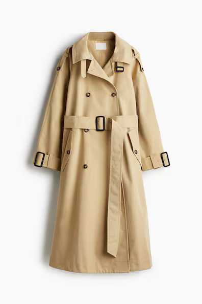 H & M - A-Line Trench Coat - Beige | H&M (US + CA)
