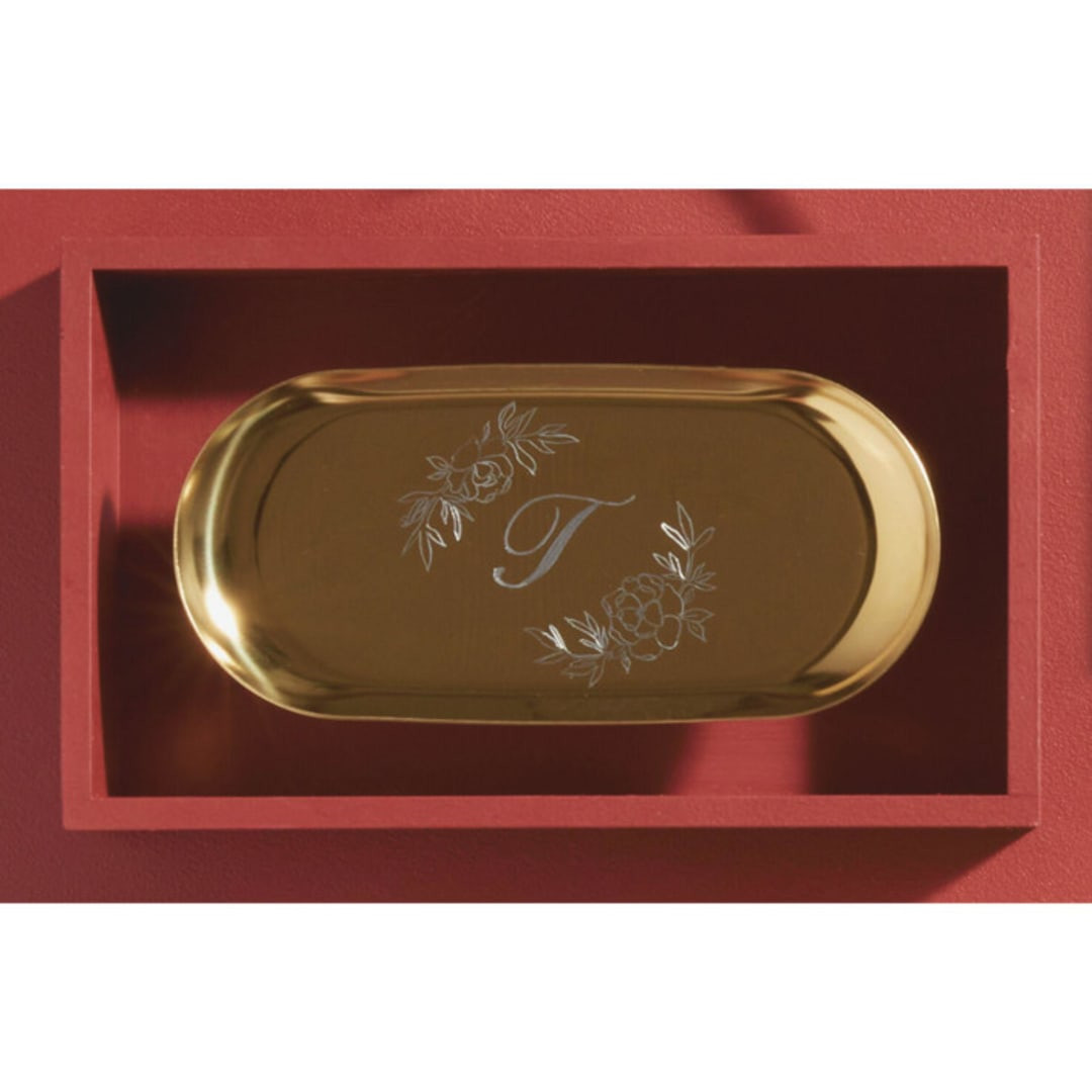 Engraved Jewelry Dish Flower | Minted