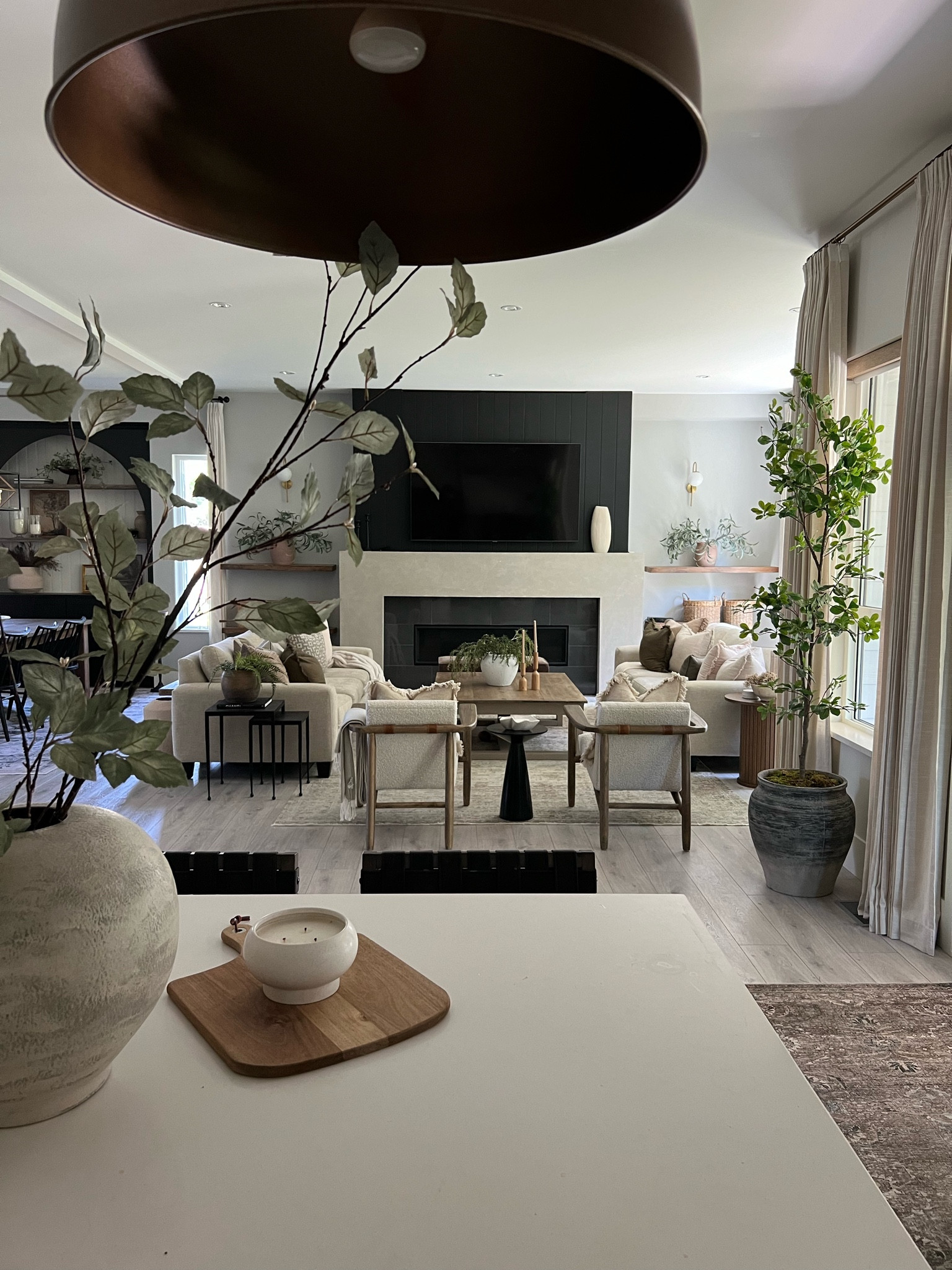 Living room view! 
I’m loving a lighter, monochromatic look for Summer. 
Modern organic home inspiration 

#LTKSeasonal #LTKHome