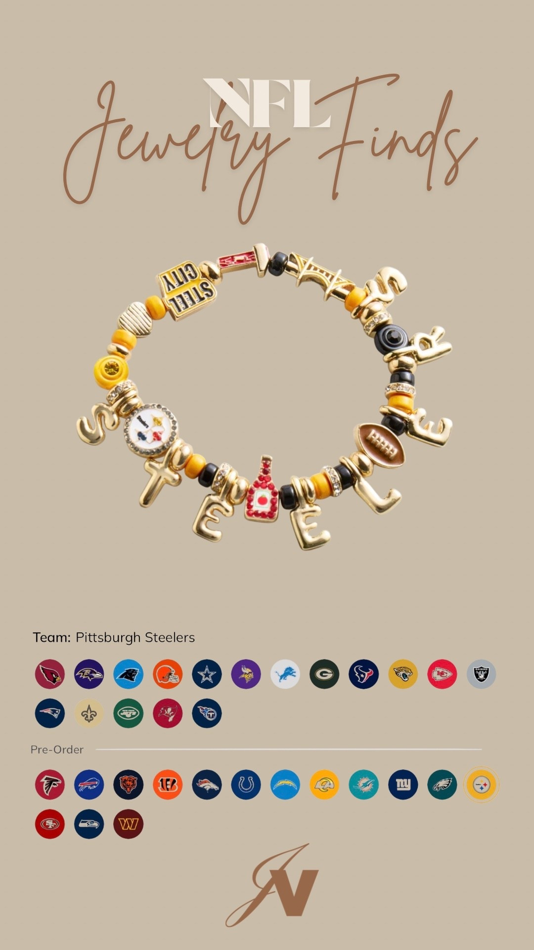 Football season but make it chic! Bauble bar now has your fav NFL team bracelets! Grab yours now!!