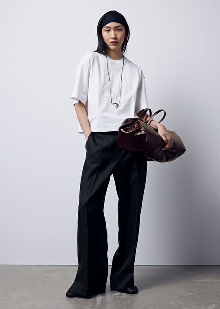 Tailored Linen Trousers - Black - Wide trousers - & Other Stories US | & Other Stories US