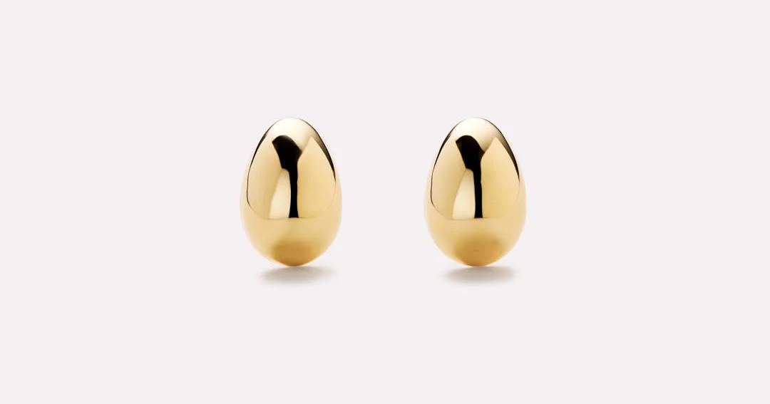 Gold Stud Earrings - Gold Mini Teardrop Studs | Ana Luisa