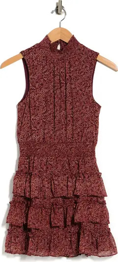 Ruffle Smocked Printed Dress | Nordstrom Rack