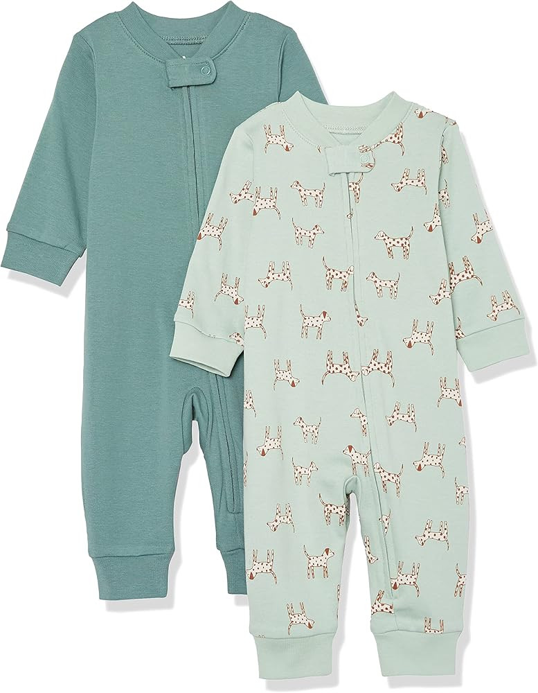 Amazon Aware Unisex Babies' Snug Fit Footless Cotton Pajamas, Pack of 2 | Amazon (US)