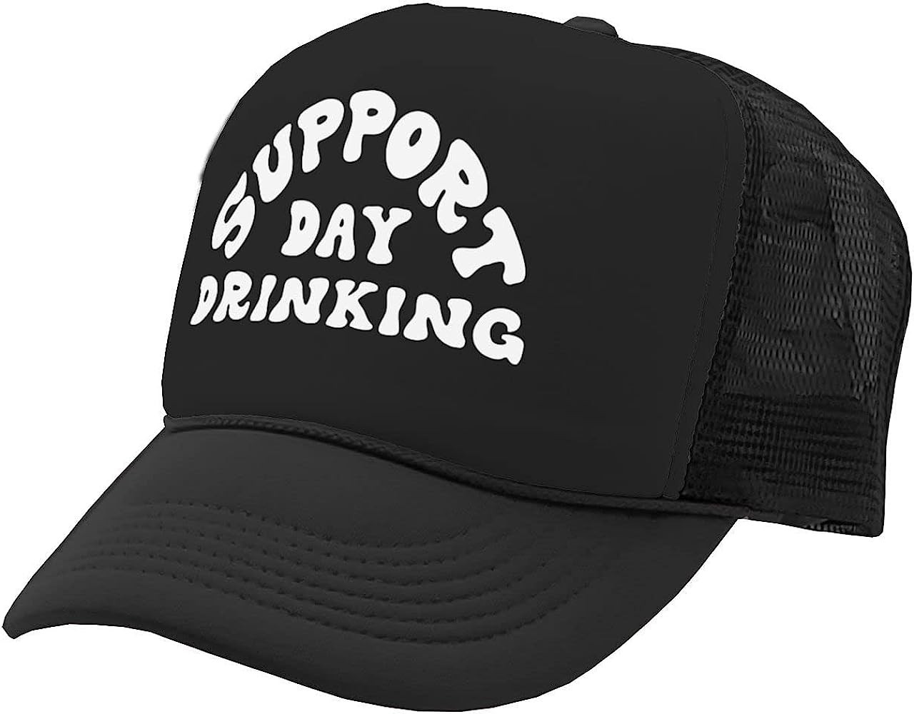 Nukem Cap Company - I Support Drinking During The Day - Vintage Retro Style Trucker Cap Hat | Amazon (US)
