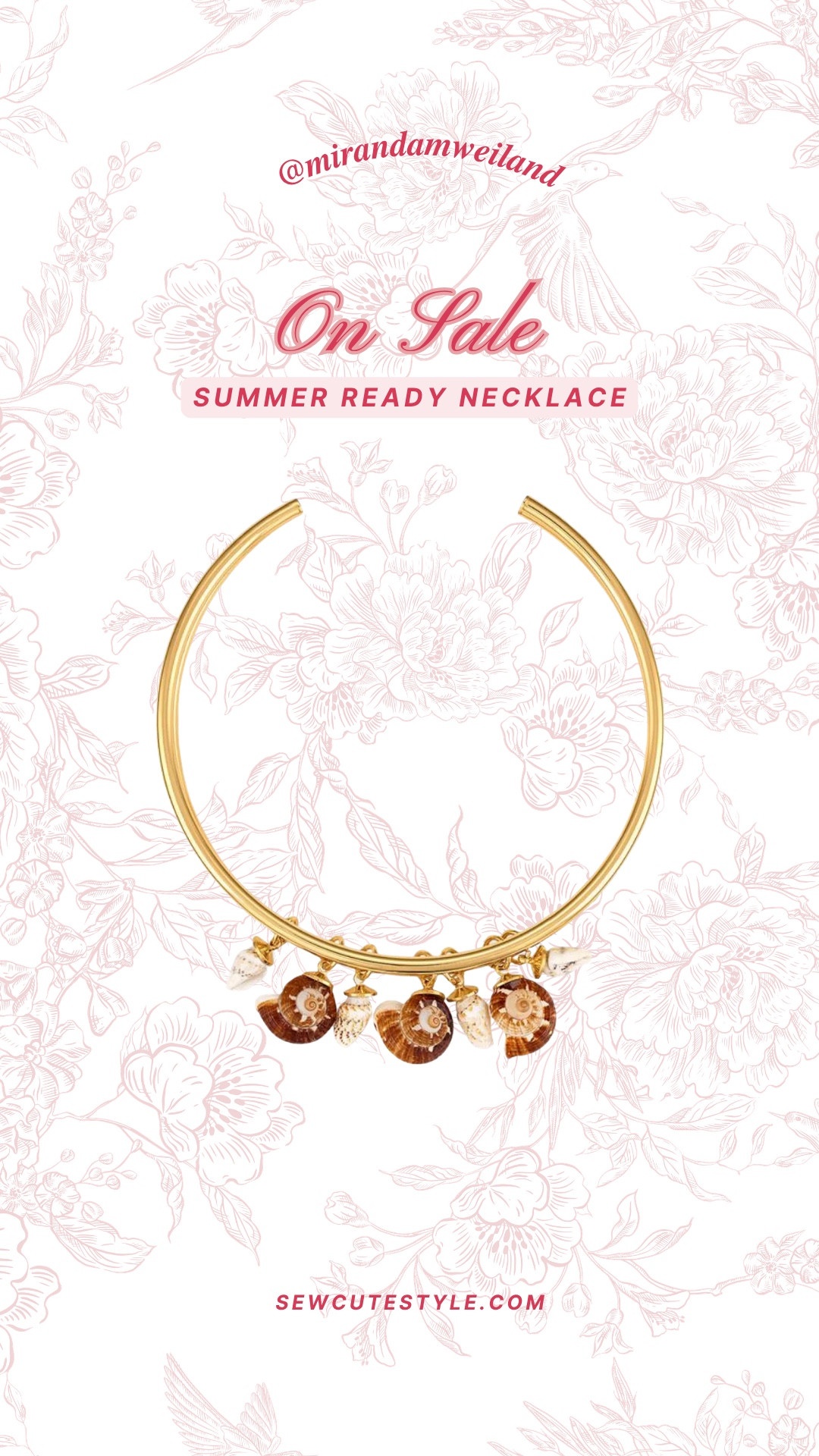 The cutest shell necklace for summer! Under $50! 

Summer jewelry / shell jewelry / Logan Tay / spring break style / spring break accessories / spring break outfit inspo 
