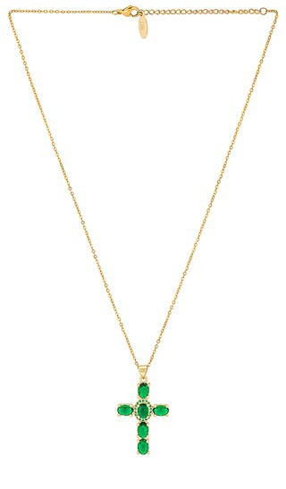 Good Heavens Necklace in Green | Revolve Clothing (Global)