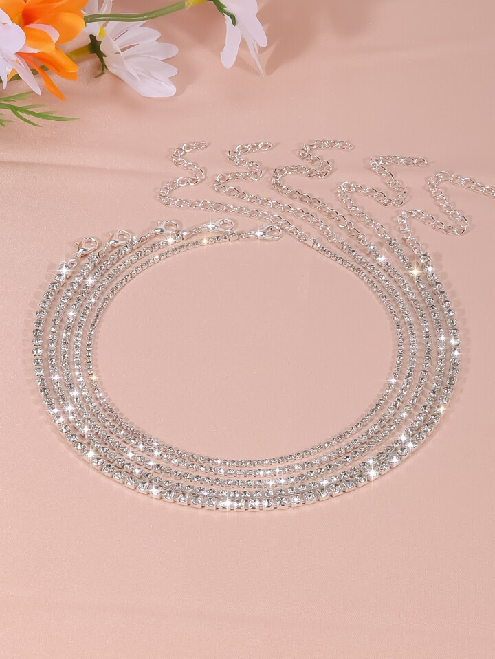 5 stks Strass Decor Ketting | SHEIN