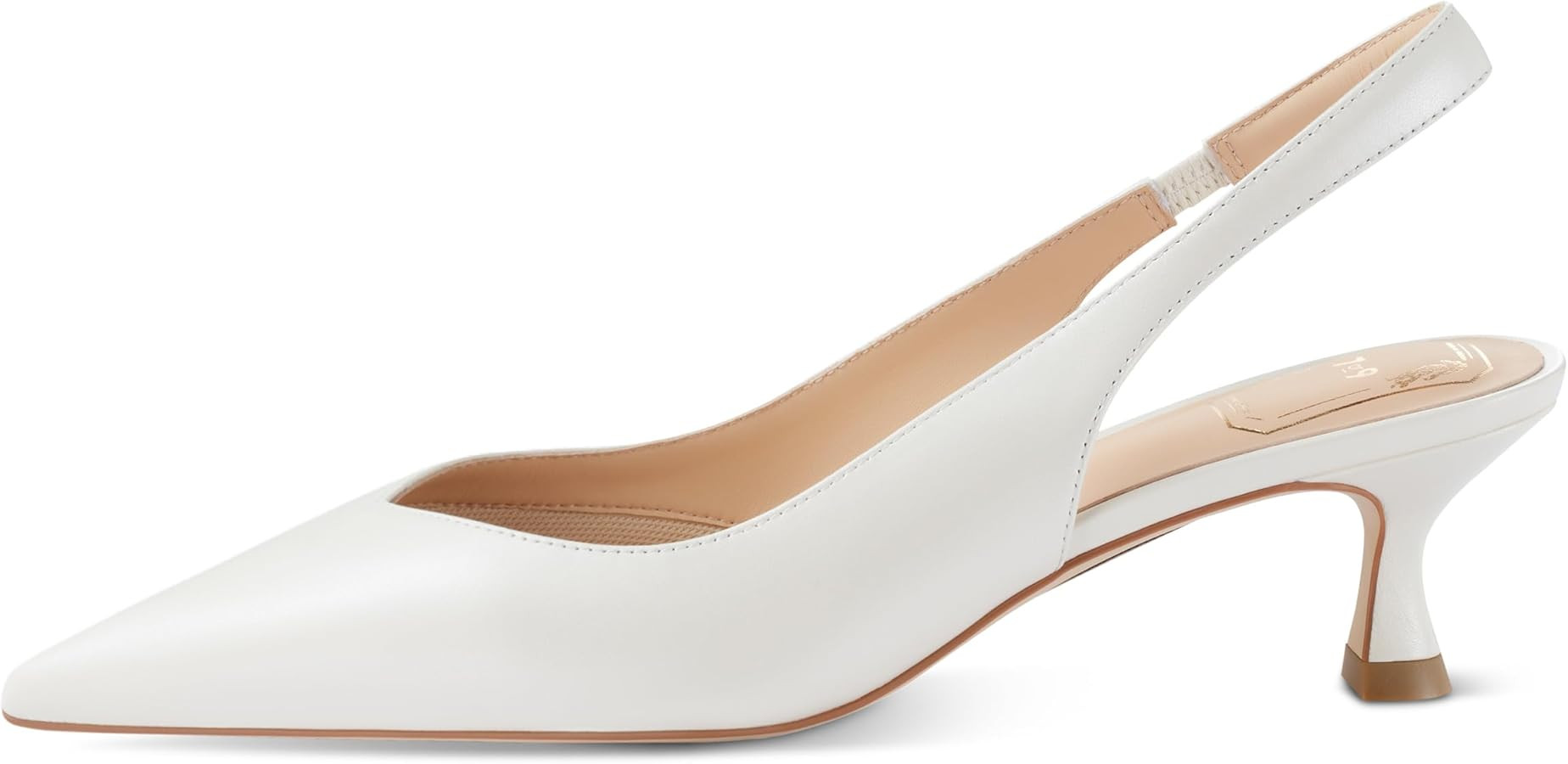 Slingbacks High Heels for Women Comfortable Air-touch Foam Pointed-toe Kitten Heels Casual Dressy... | Amazon (US)