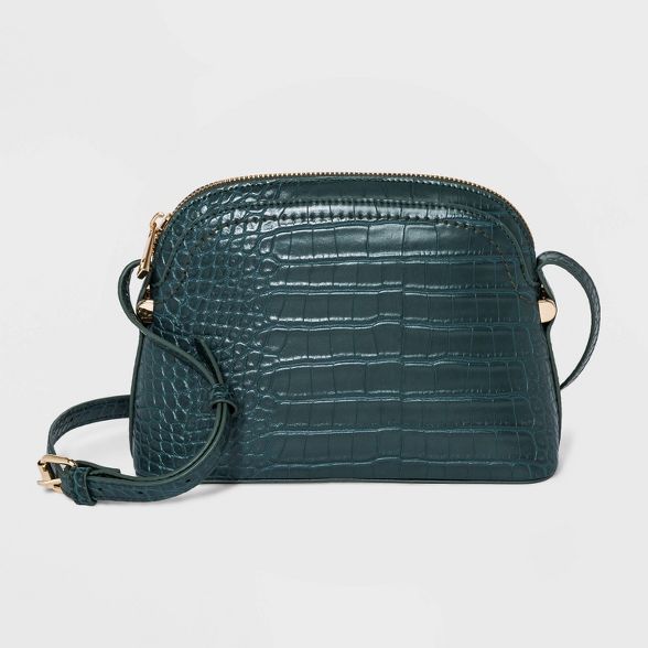 Zip Closure Dome Crossbody Bag - A New Day™ Green | Target