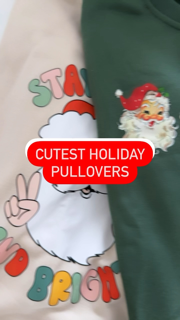 Found the cutest holiday graphic pullovers for the season! 🎅🏼🎄🙌🏼 which one is your favorite? 

👉🏼Follow me for more casual and comfy outfit ideas and more👈🏼

Sized up to a large in most! 

#LTKstyletip #LTKHoliday #LTKSeasonal