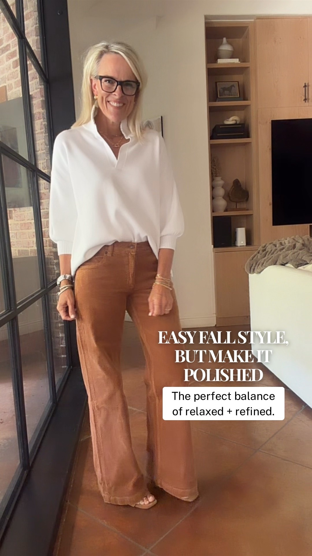 One of those outfits that makes getting dressed so easy. 🤎 I love the combination of a relaxed white top with warm brown denim—it feels polished without feeling too dressed up. This is one of my favorite Avara finds from my recent try-on, and such an easy fall outfit to wear on repeat. 

I’ll be linking the other Avara pieces on this post too.

#LTKootd #LTKOver40