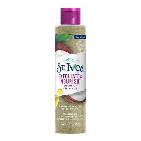 St. Ives Exfoliate & Nourish Facial Oil Scrub Coconut 4.23 oz | Walmart (US)