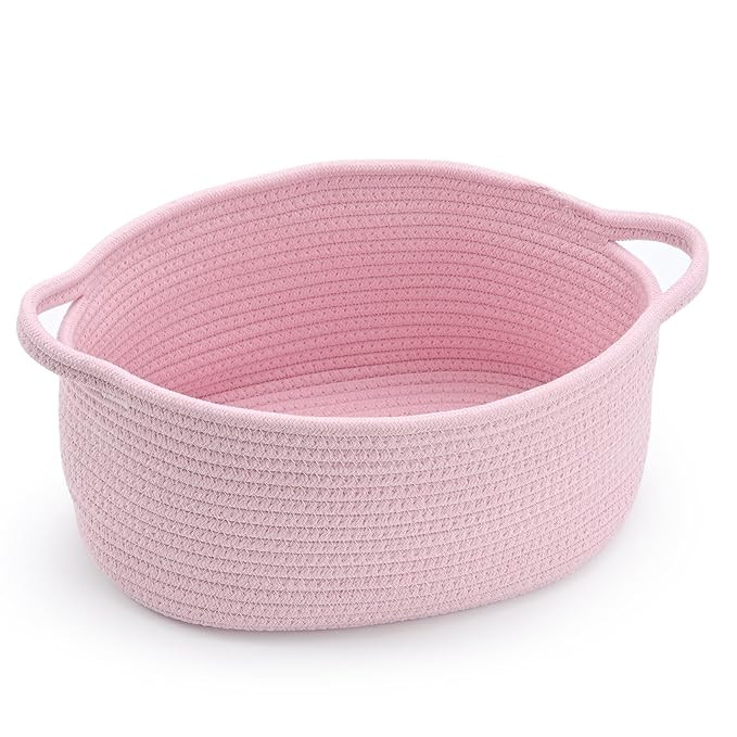 Pink Basket – Cute Basket for Girl Women, Perfect for Valentines Day, Baby Shower, Birthdays ... | Amazon (US)