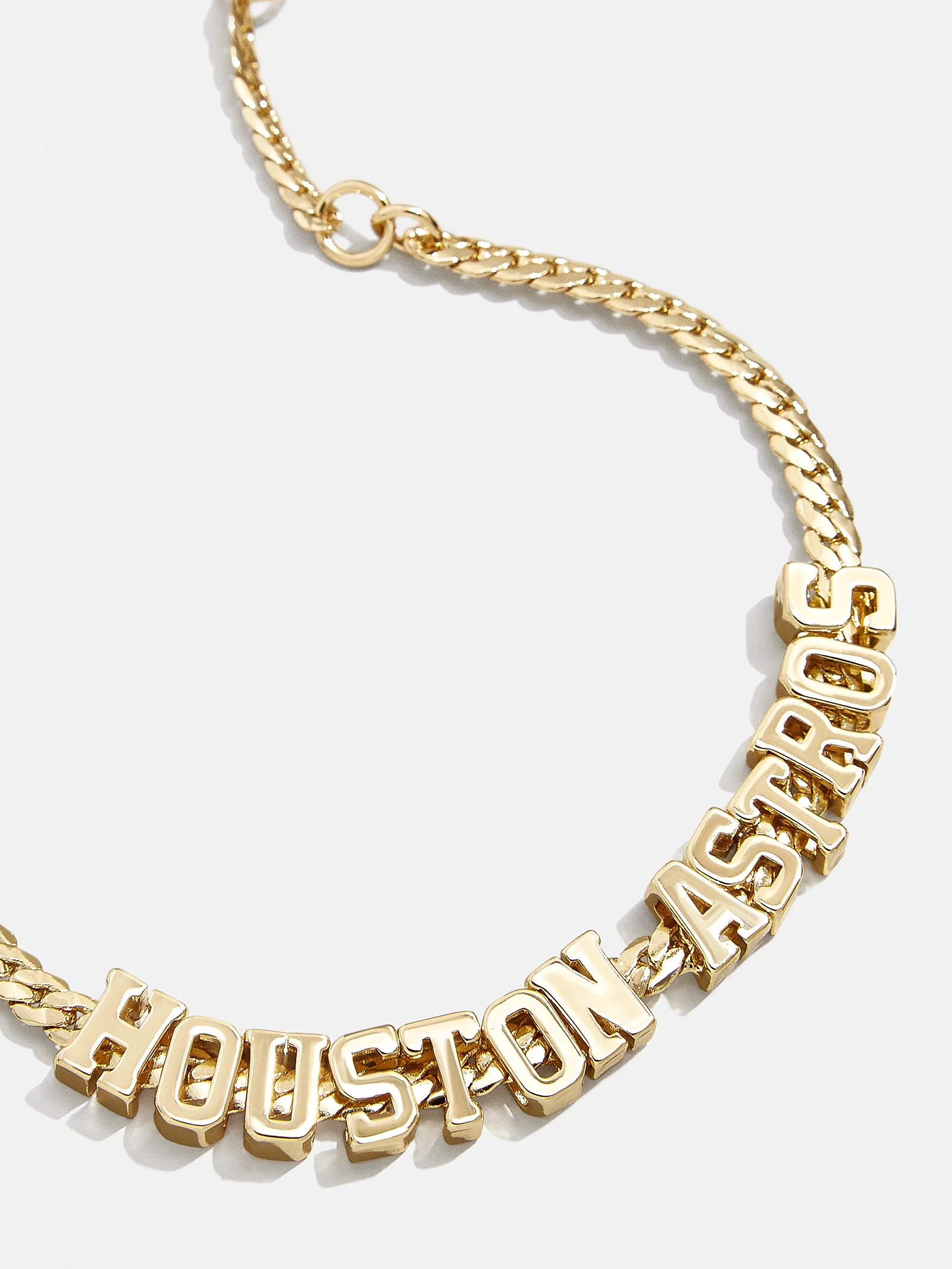 MLB Gold Curb Chain Bracelet - Houston Astros | BaubleBar (US)