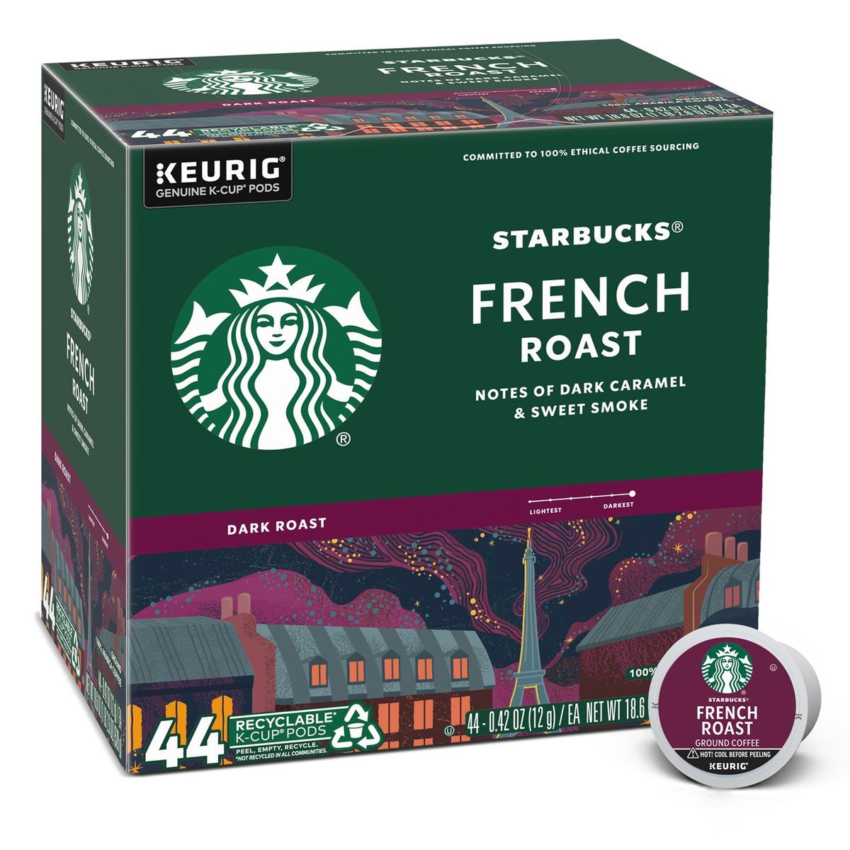 Starbucks Dark Roast K-Cup Coffee Pods French Roast for Keurig Brewers | Target