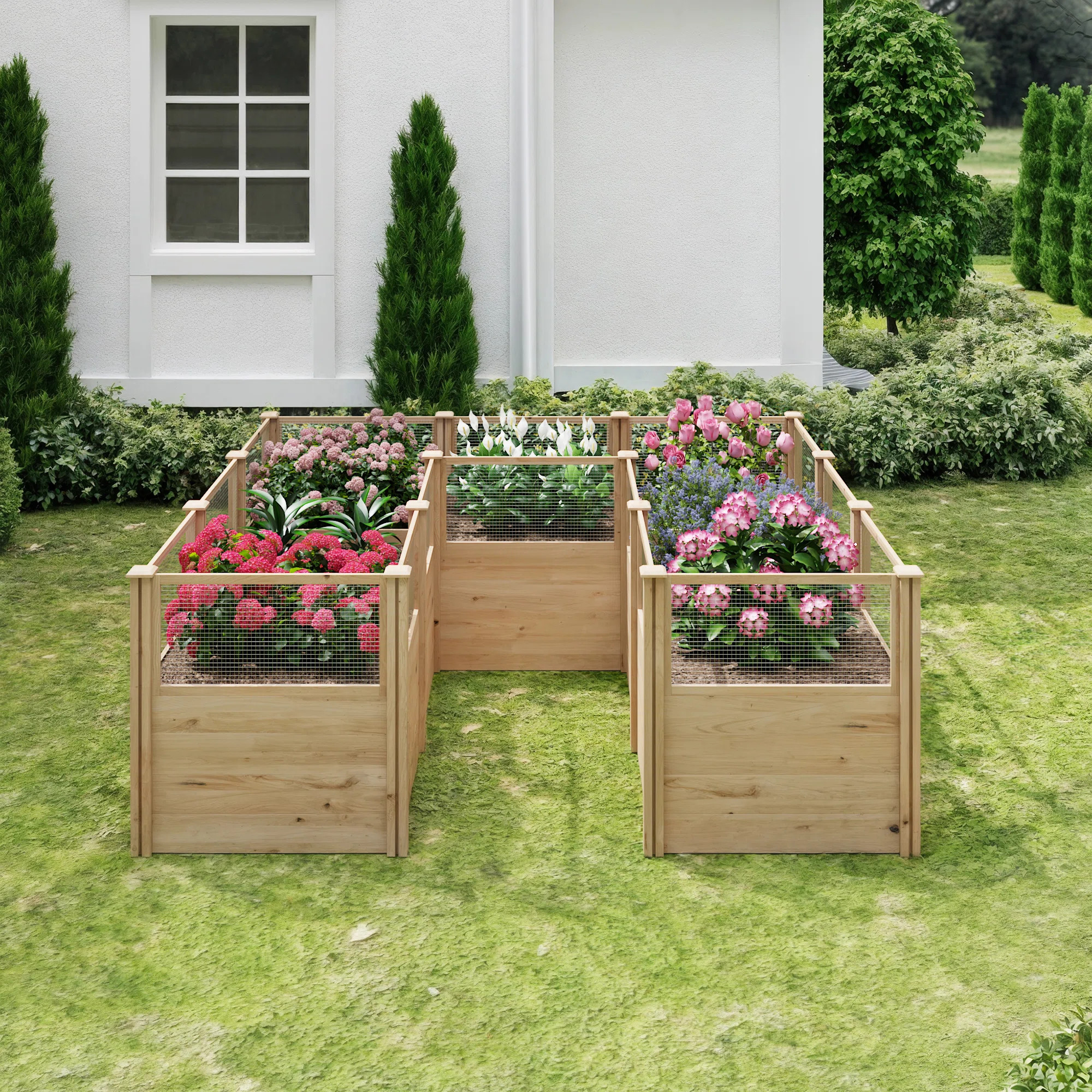95" Cedar Raised Garden Bed | Wayfair North America