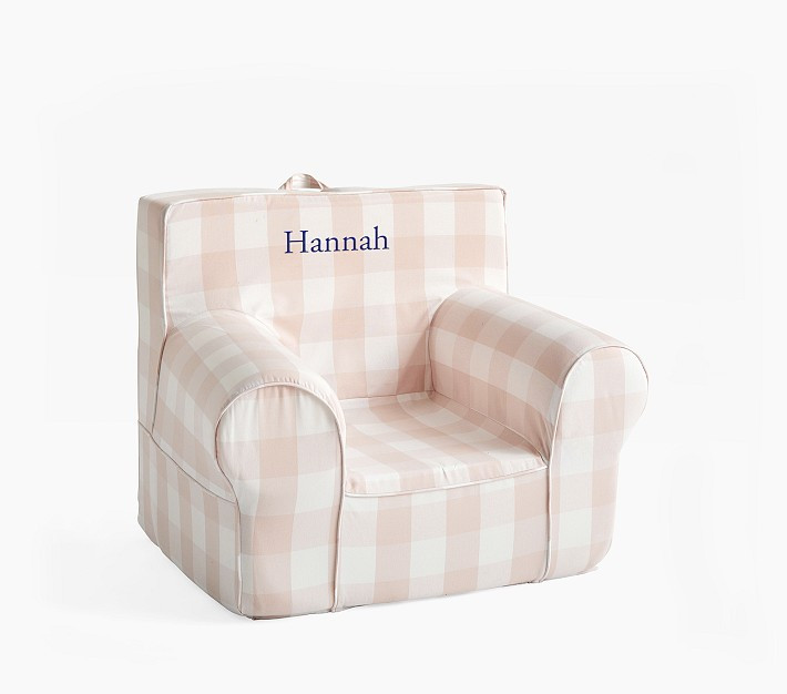 Kids Anywhere Chair®, Blush Buffalo Check | Pottery Barn Kids
