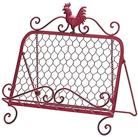 Red Rooster Cookbook Stand 13x9x13.25" | Amazon (US)