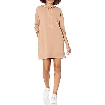 The Drop Women's Iona Long-Sleeve Hooded Mini Sweatshirt Dress | Amazon (US)