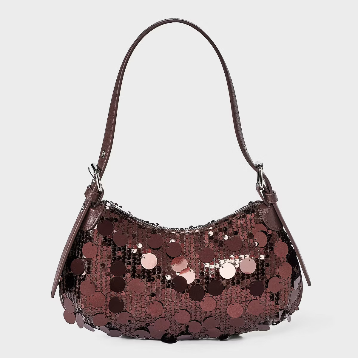Scalloped Sequin Shoulder Bag - Wild Fable™ Silver | Target
