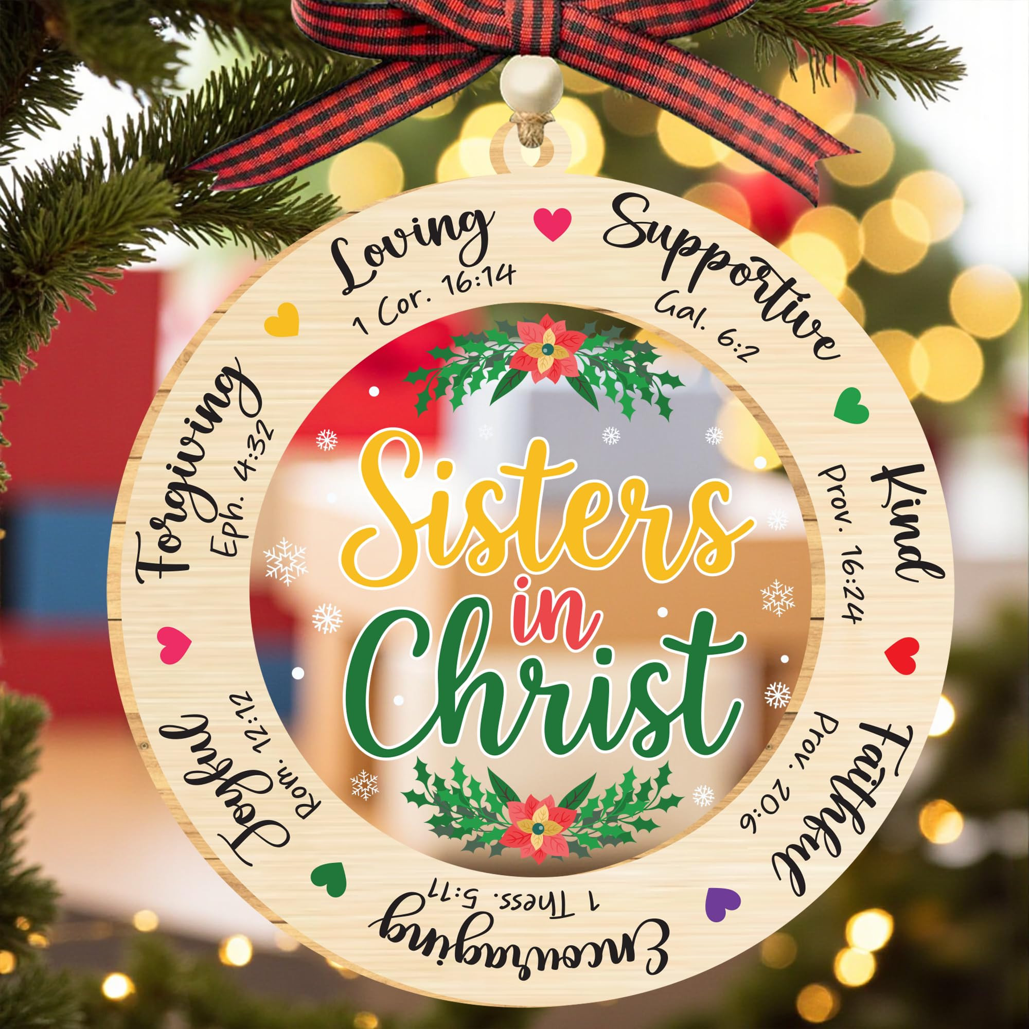 Sister in Christ Christian Christmas Ornaments 2025, Religious Christmas Ornaments for Women, Chr... | Amazon (US)