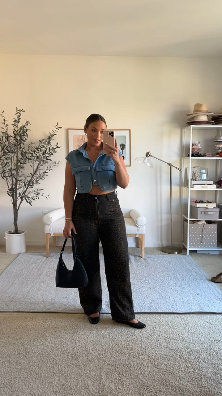 Obsessed with this outfit ♥️
Top and jeans are Amazon finds! 
Top size medium, jeans size xl!(im usually a size 8, these leopard jeans are big in the waist but fit good on butt and thighs)


#LTKMidsize #LTKVideo #LTKSeasonal