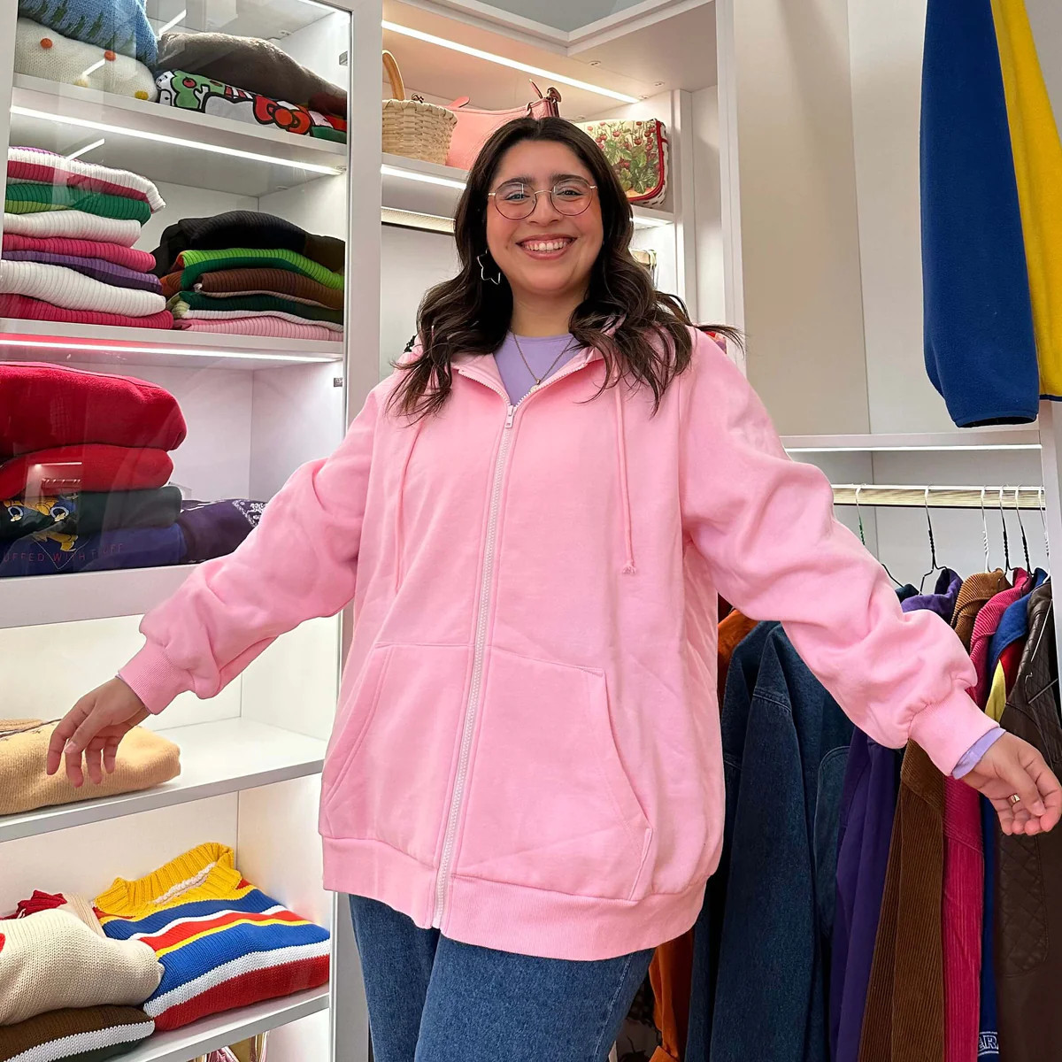 Zip-Up Hoodie - Cherry Blossom *PREORDER* | Shiny by Nature