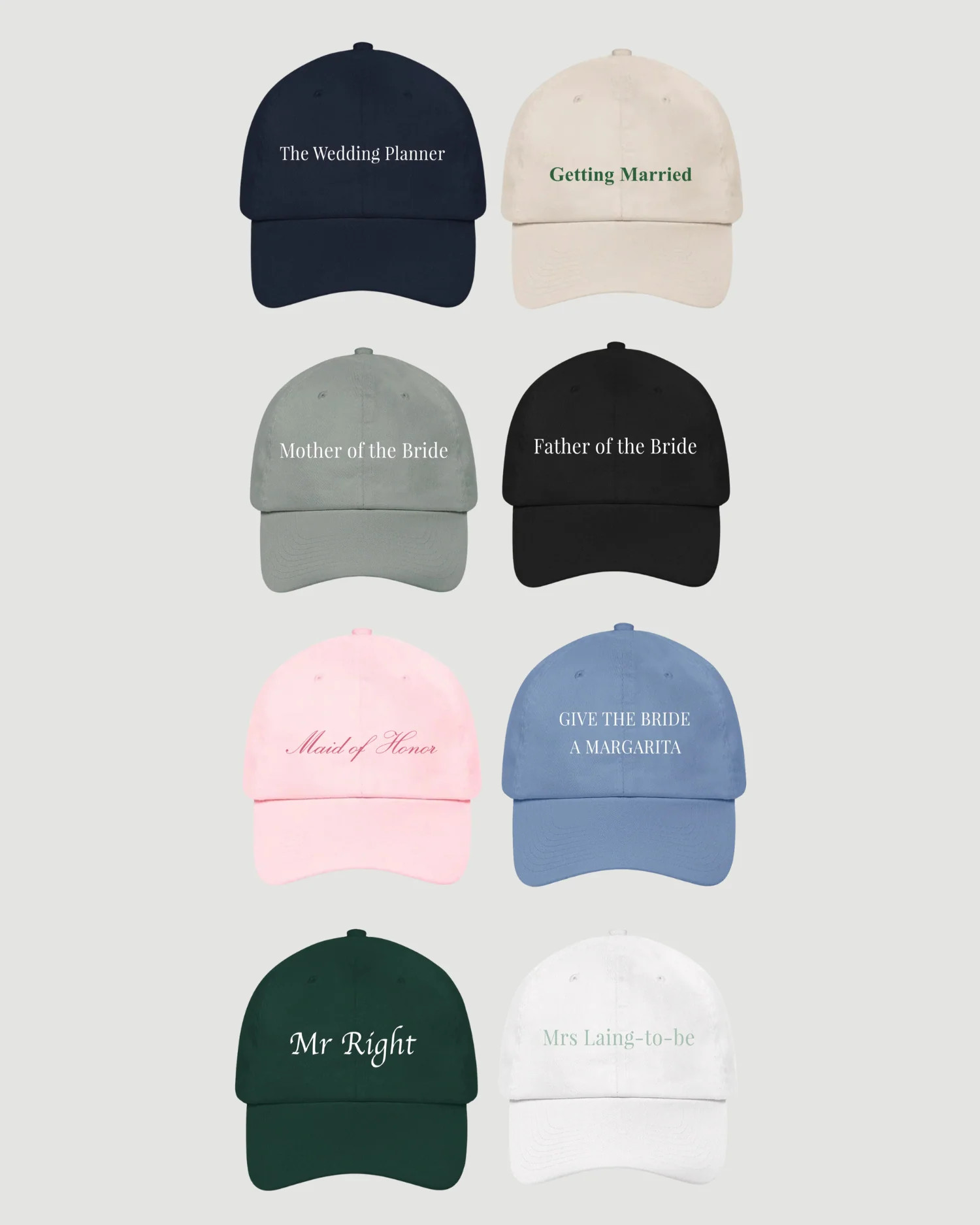Personalised Cap Bundles | Gigi & Olive