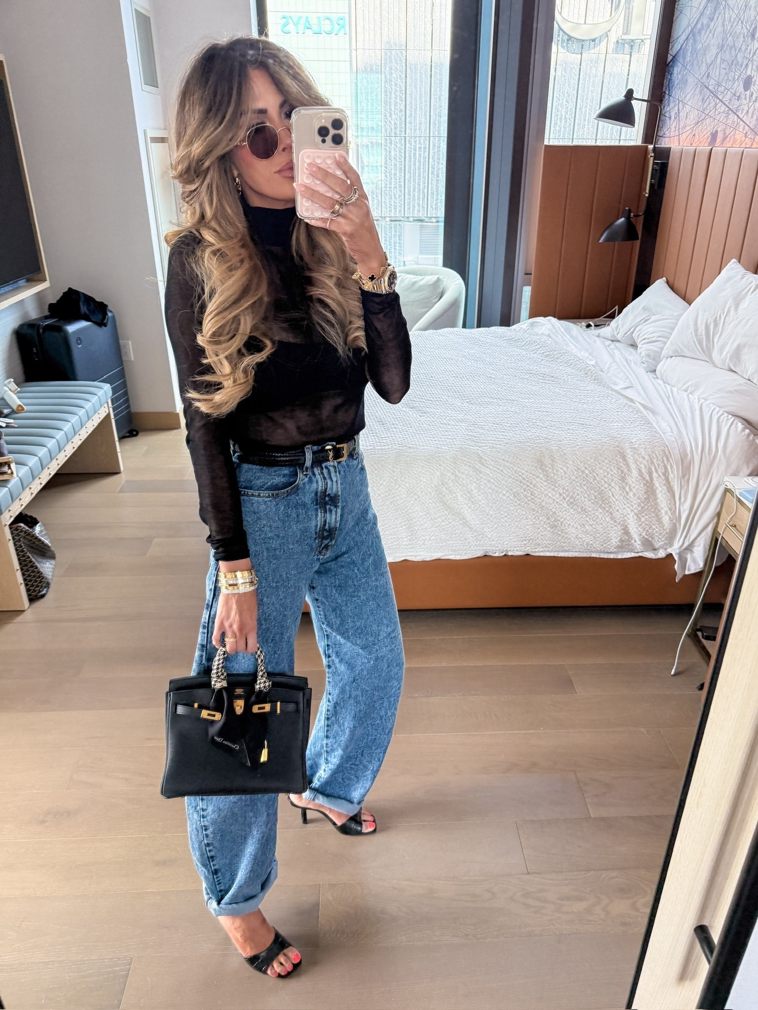 Wearing a size small in the top and size 36 in jeans! 

Fall fashion, nyc fashion, Schutz, black heels, Hermes birkin, black birkin, revolve fashion, black belt, YSL belt, Emily Ann Gemma 

#LTKgrwm #LTKdayinmylife