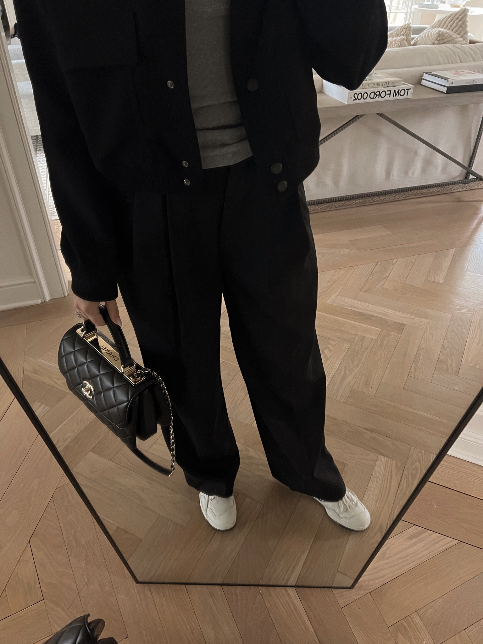 My favorite black trousers & new balance 550s. I sized up 1 size in the pants. 

#LTKstyletip #LTKunder100 #LTKSeasonal