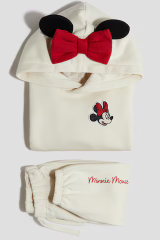 H & M - 2-Piece Set with Motif - Beige | H&M (US + CA)