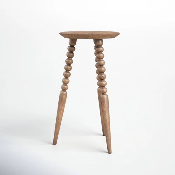 Adamsville 23.5'' Tall Solid Wood 3 Legs End Table | Wayfair North America