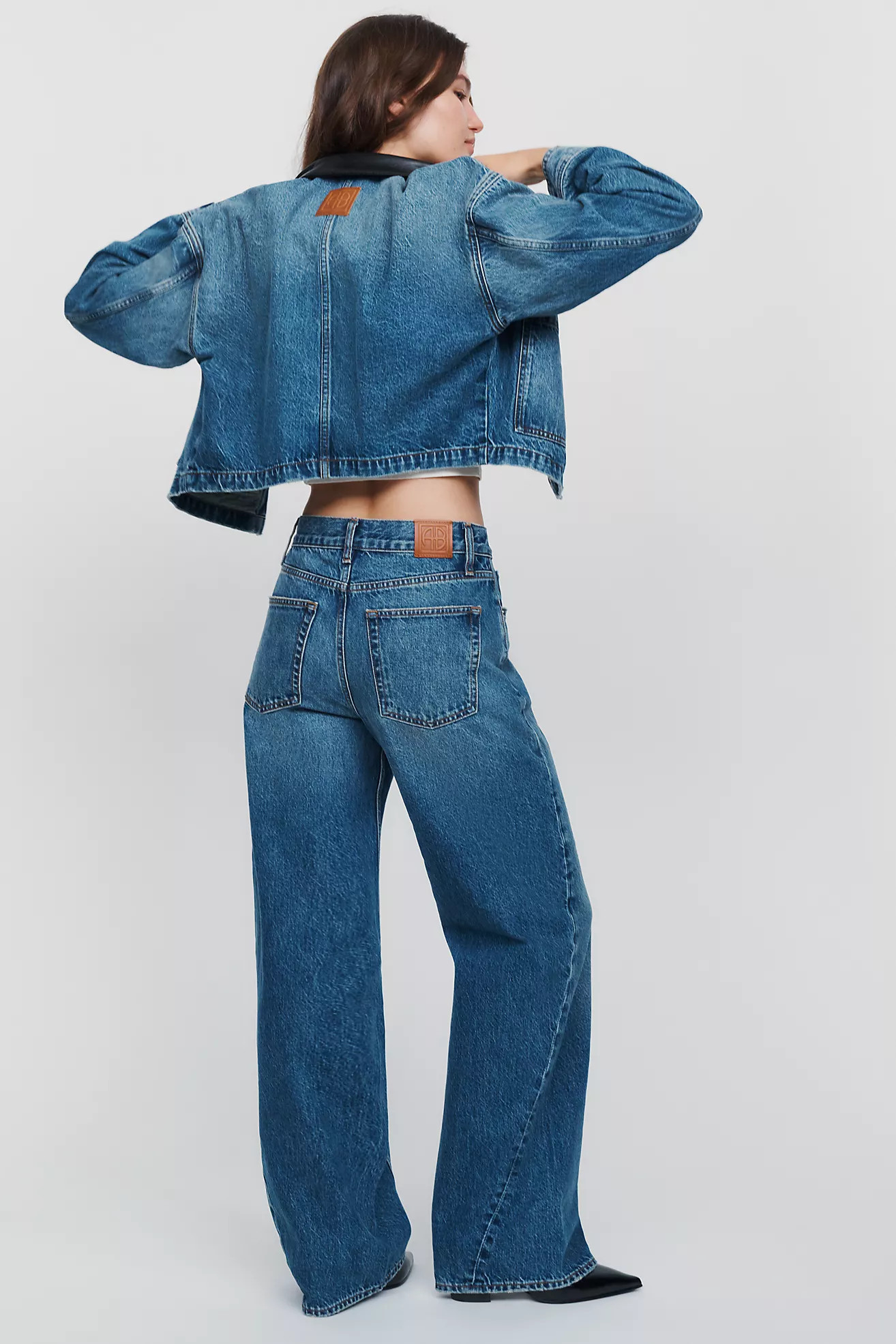 Anine Bing Brie High-Rise Straight-Leg Jeans | Anthropologie (US)