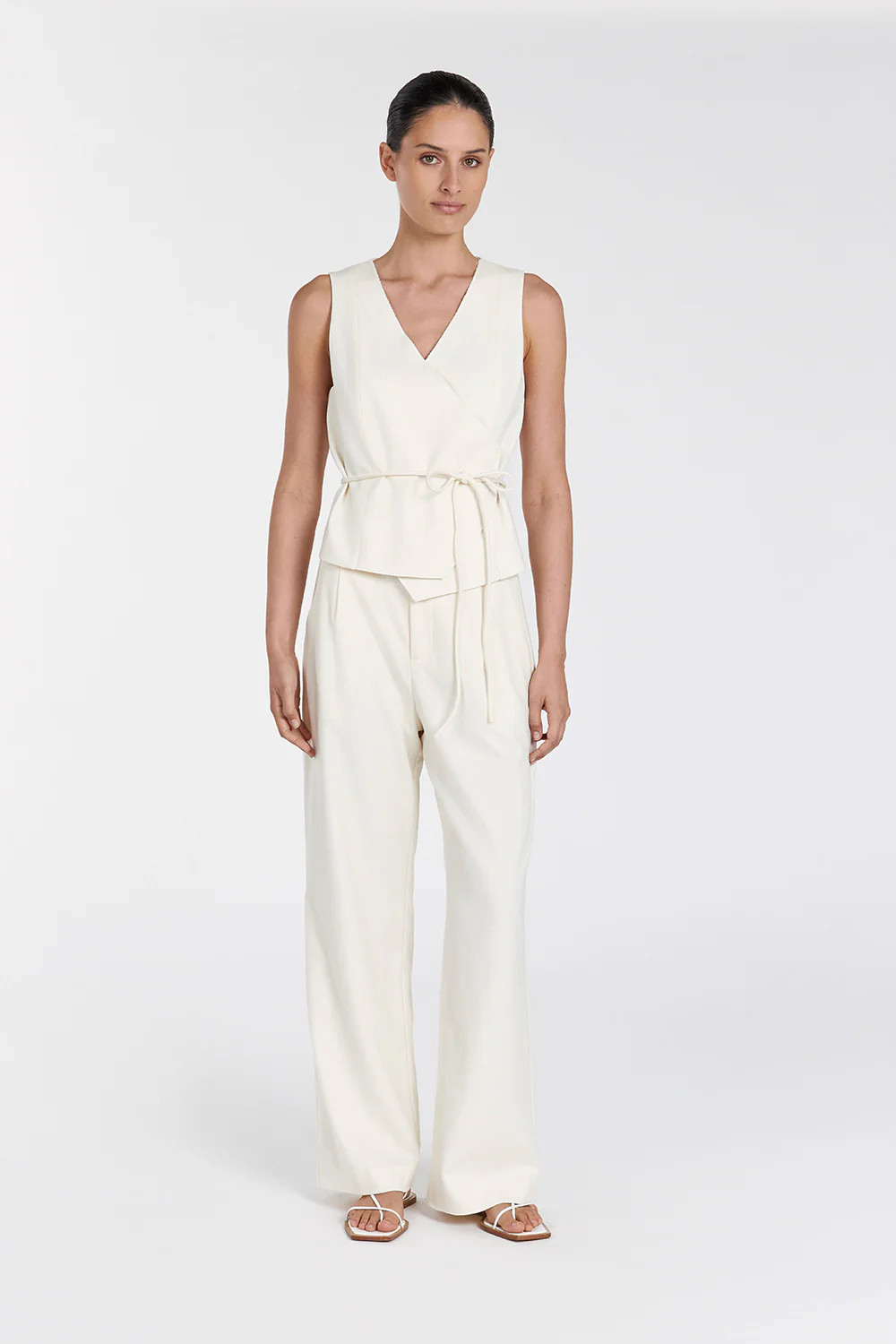 TORI CREAM ASYM TOP | DISSH