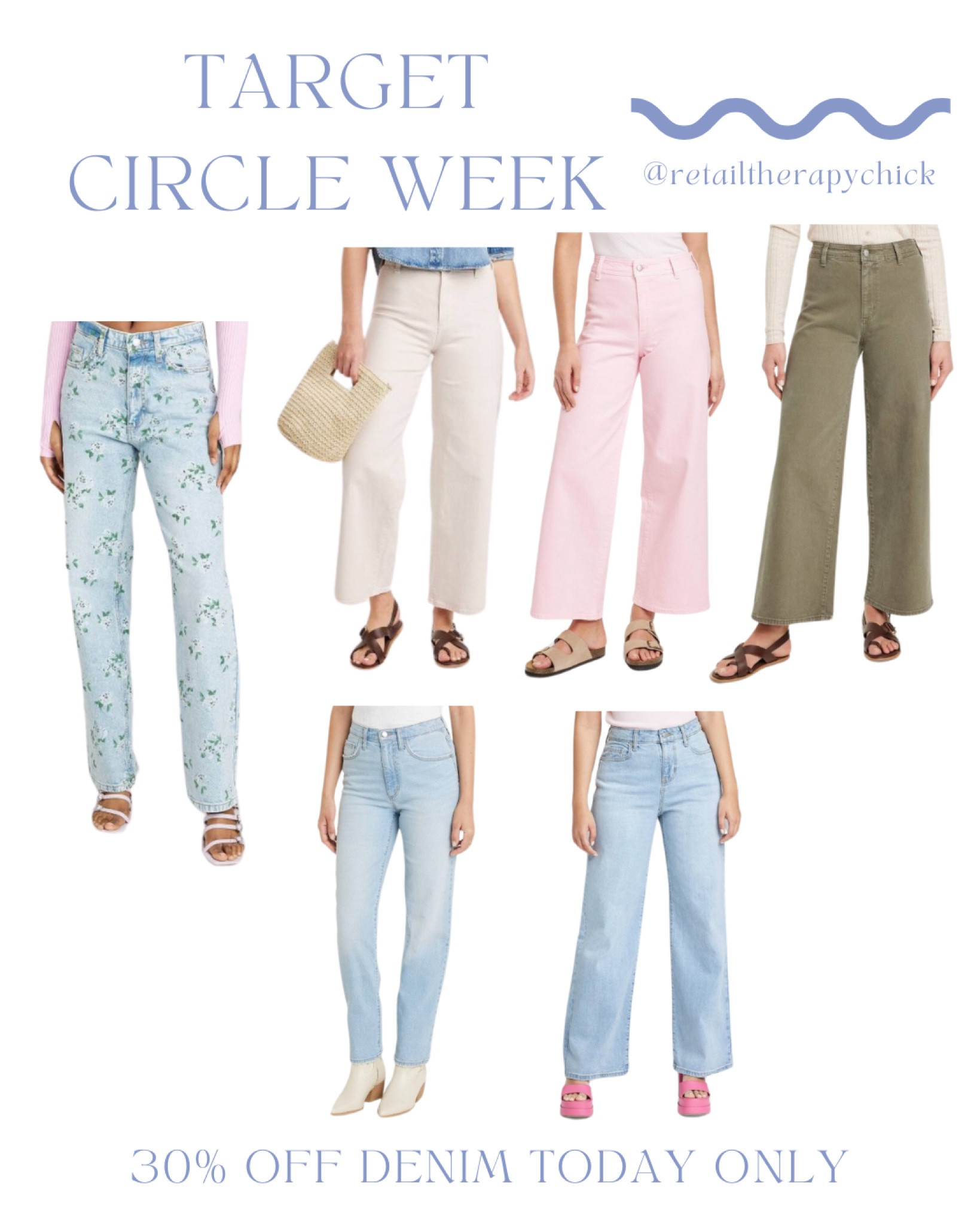 Target Circle Week Denim Sale! 

For today only receive 30% off!

#targetcircle
#targetcircledeal
#targetdeals
#targetdenim


#LTKxTarget #LTKmidsize #LTKplussize