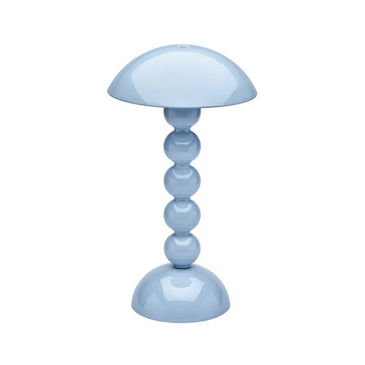 Pale Denim Lacquer Rechargeable Bobbin LED Lamp | Addison Ross US