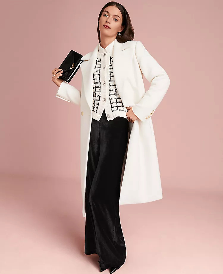 The Perfect Wide-Leg Pant in Drapey Velvet | Ann Taylor | Ann Taylor