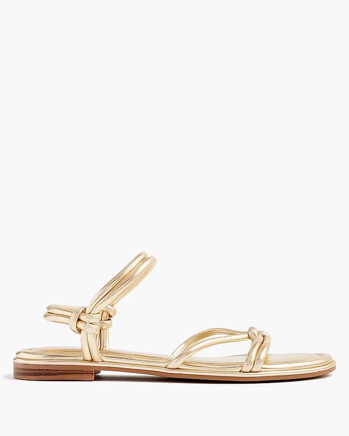 Knotted ankle-strap sandals | J.Crew Factory