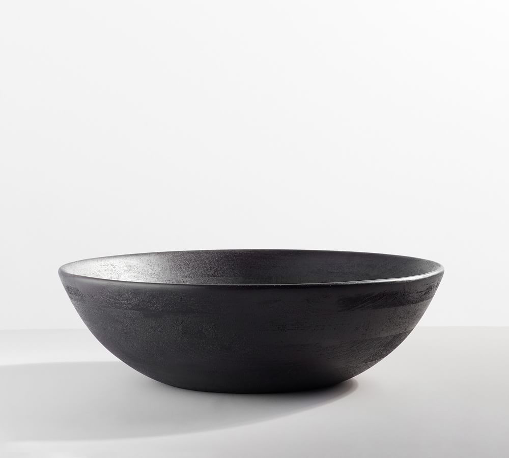 Chateau Handcrafted Acacia Wood Salad Bowls | Pottery Barn (US)