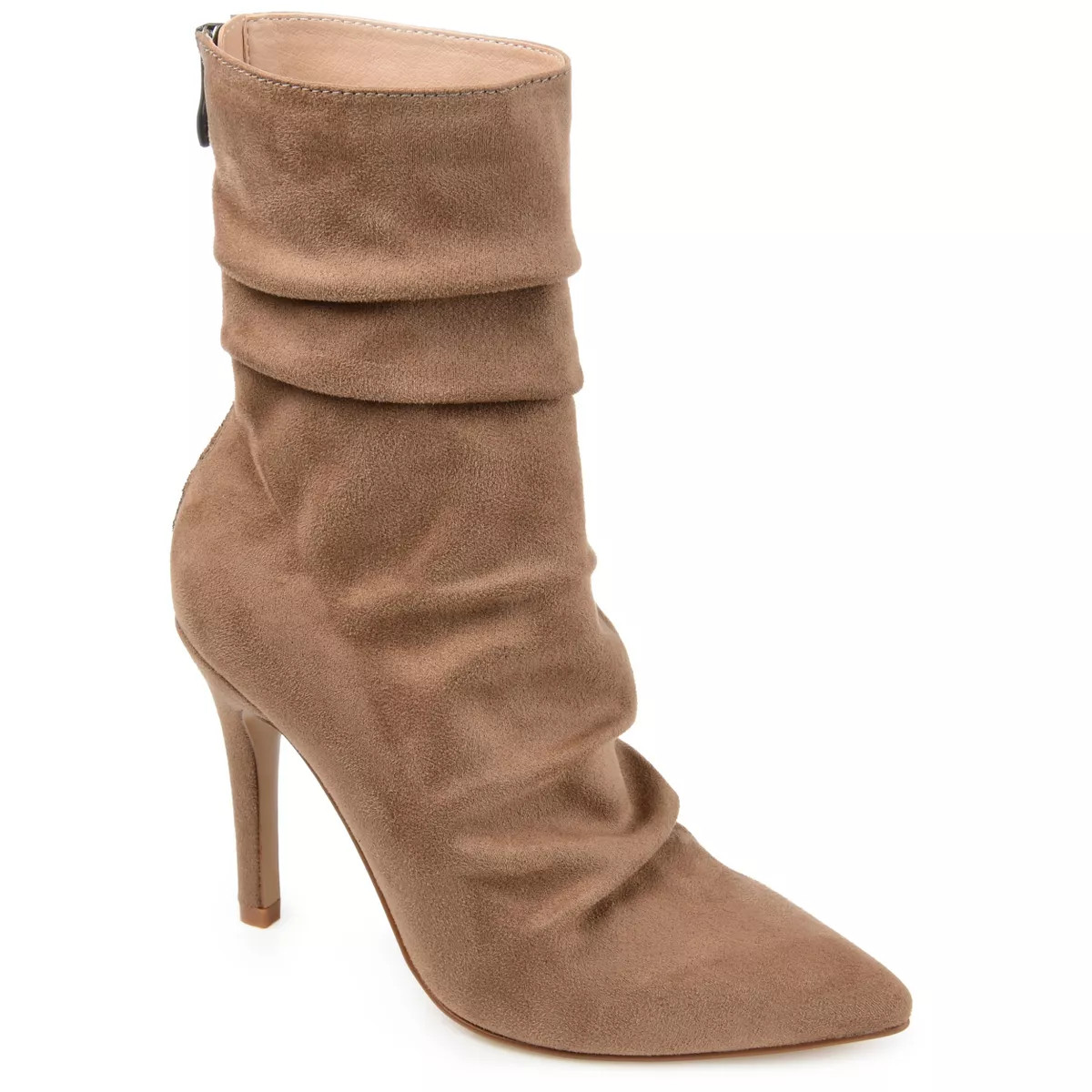 Journee Collection Womens Markie Back Heel Zip Stiletto Booties | Target