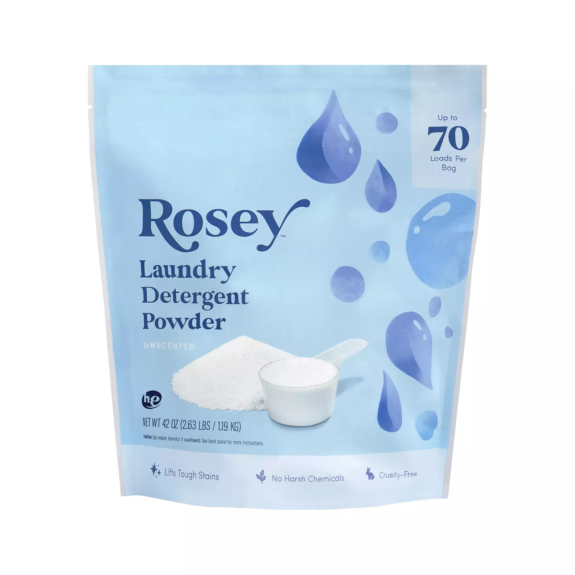 Rosey by Thrive Market, Laundry Detergent Powder, Free & Clear | Thrive Market